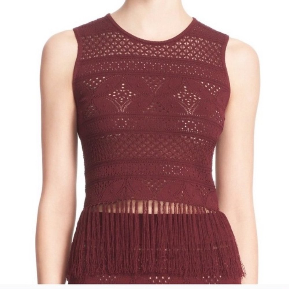 Alc burgundy top .